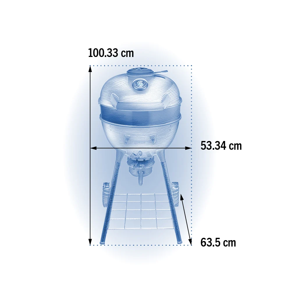 Вугільний гриль Napoleon PRO Kettle PRO18K-LEG-3 47 см сталь чорний
