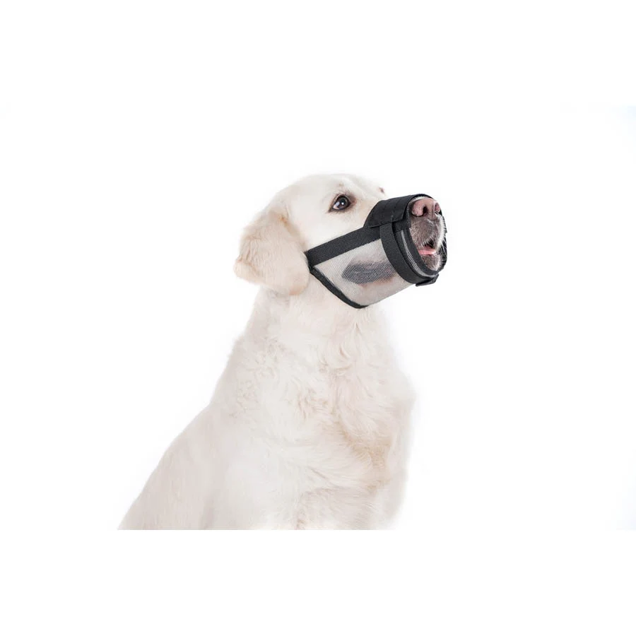 Намордник регульований з сіткою Dog Extreme нейлоновий №1 14-20 см чорний