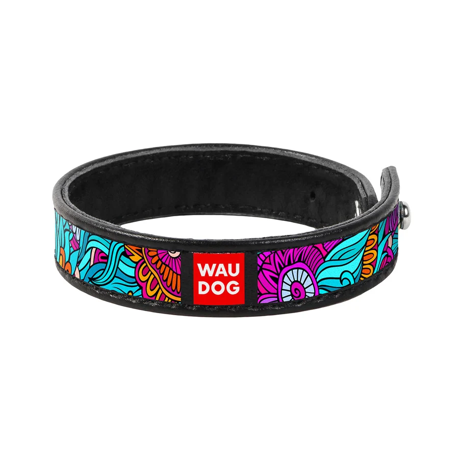 Браслет WAUDOG Design 15 мм преміум шкіра чорний 18-20 см