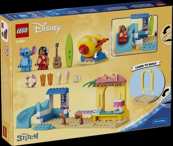 Конструктор LEGO Disney Веселощі на пляжі 113 деталей пластик різнобарвний модель 43280