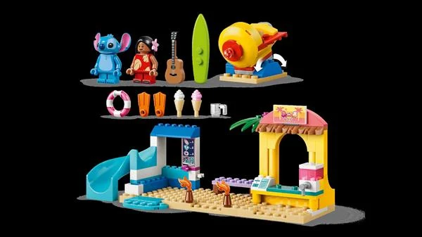 Конструктор LEGO Disney Веселощі на пляжі 113 деталей пластик різнобарвний модель 43280