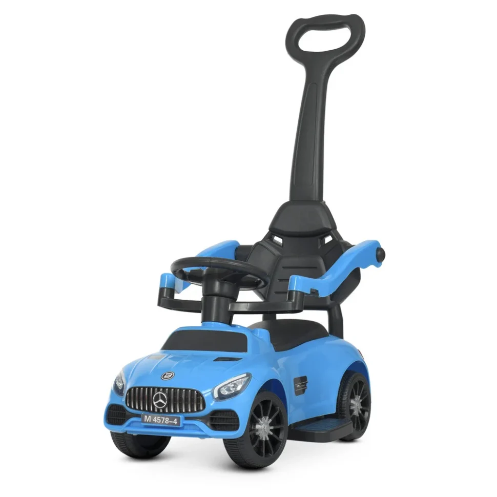Каталка-толокар Bambi Racer M 4578-4 музична пластикова 72x31x38 см синя