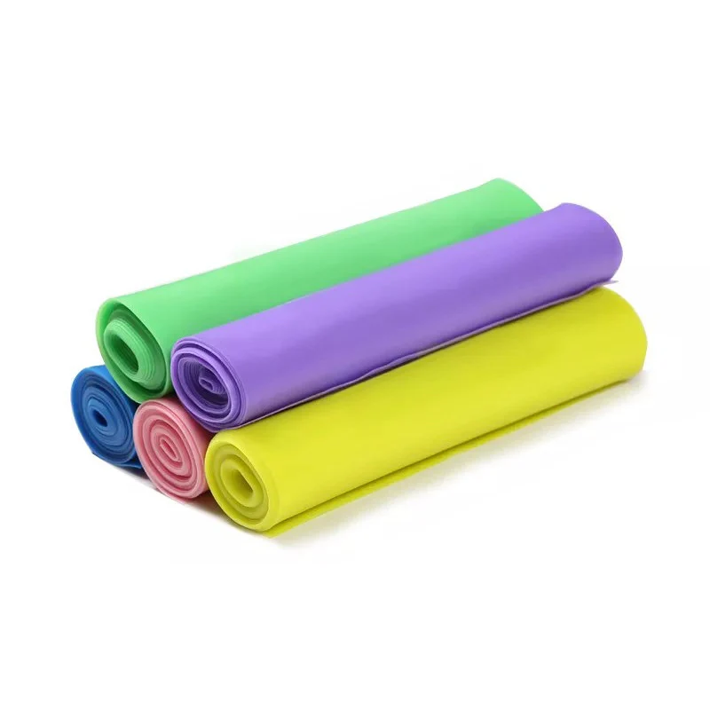 Лента еластична для фітнесу Stretch Elastic Band 120x15 см Латекс жовтий/синій/рожевий/червоний/бірюзовий