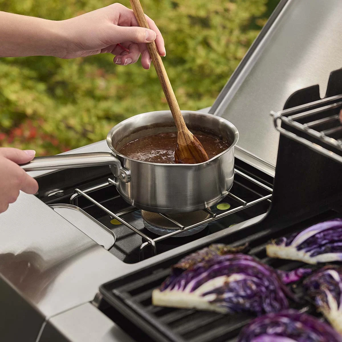 Газовий гриль Weber Genesis SP-435W 183х68,5х122 см нержавіюча сталь чорний
