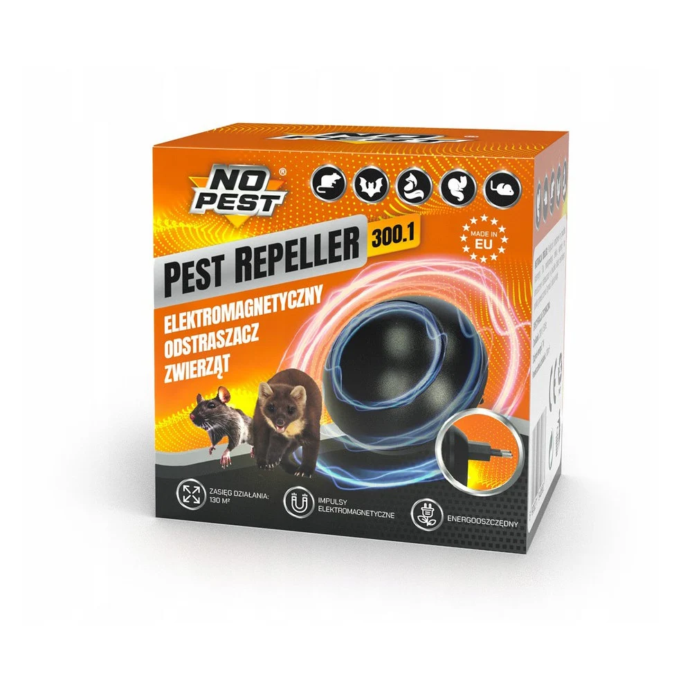 Відлякувач гризунів та комах електромагнітний No Pest-X 300.1 130 кв.м 7 Вт чорний