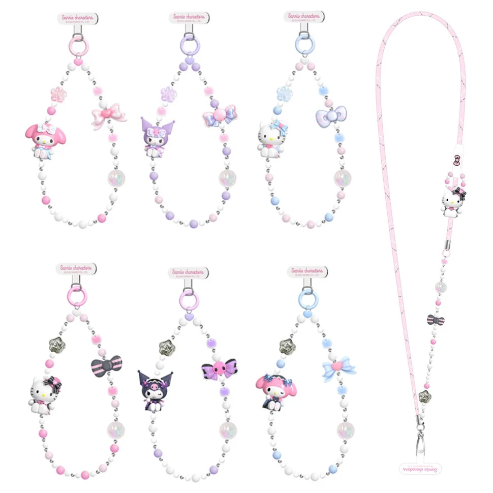 Цепочка для телефона Hello Kitty 15-18 см пластикова різнобарвна