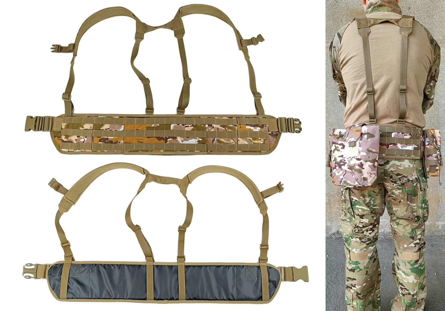 Тактичний пояс РПС Palianytsia Advanced MOLLE 85х16 см Cordura 1050 Multicam Arid