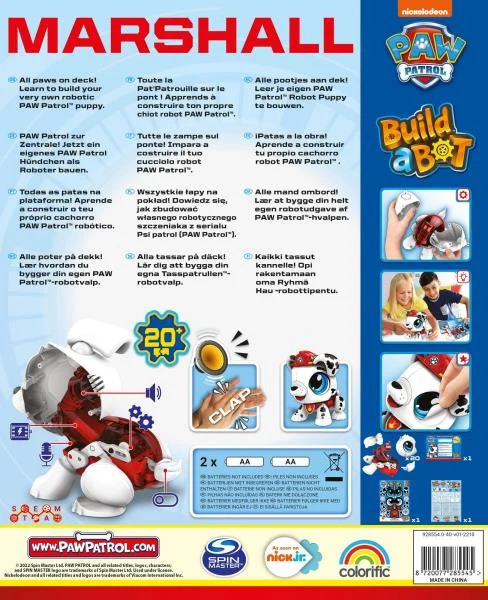 Інтерактивна іграшка Build a Bot Маршал зі звуками пластикова 15х13х10,5 см різнобарвна