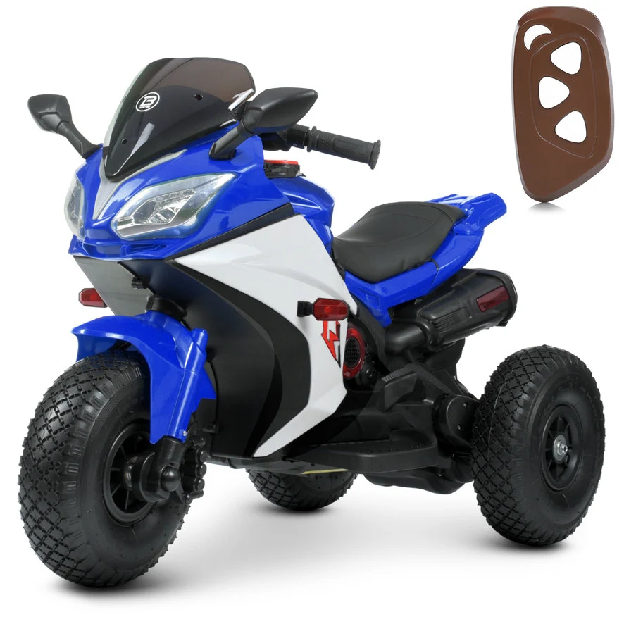 Дитячий електромотоцикл Bambi Racer M 4840ALR 97х45/51х66 см екокожа 12,6 кг до 30 кг