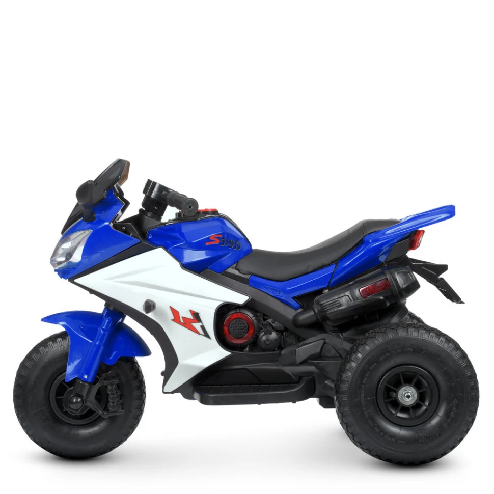 Дитячий електромотоцикл Bambi Racer M 4840ALR 97х45/51х66 см екокожа 12,6 кг до 30 кг