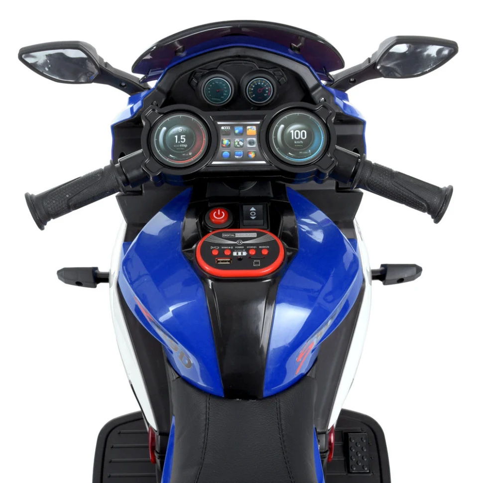 Дитячий електромотоцикл Bambi Racer M 4840ALR 97х45/51х66 см екокожа 12,6 кг до 30 кг
