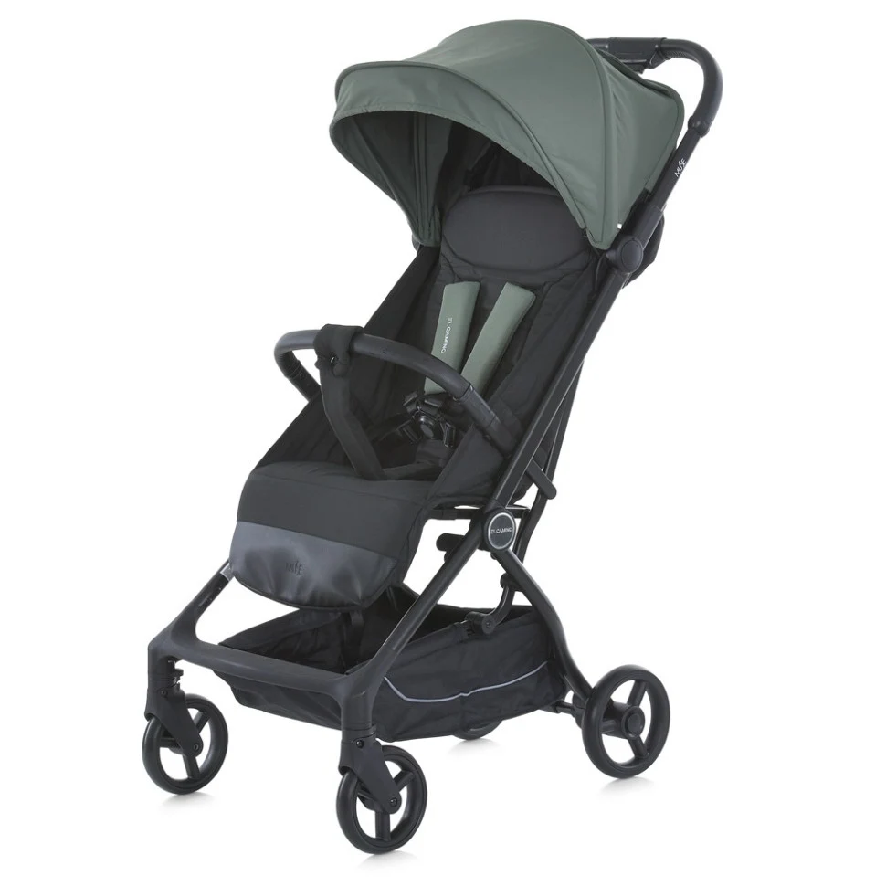 Прогулянкова коляска MUSE ME 1118 автоскладна алюмінієва 46,5x37x68 см Khaki Green
