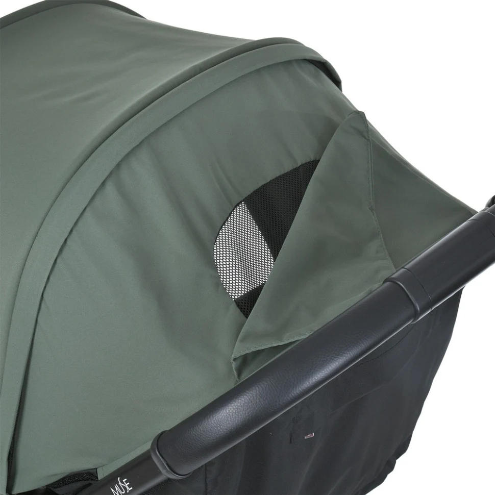 Прогулянкова коляска MUSE ME 1118 автоскладна алюмінієва 46,5x37x68 см Khaki Green