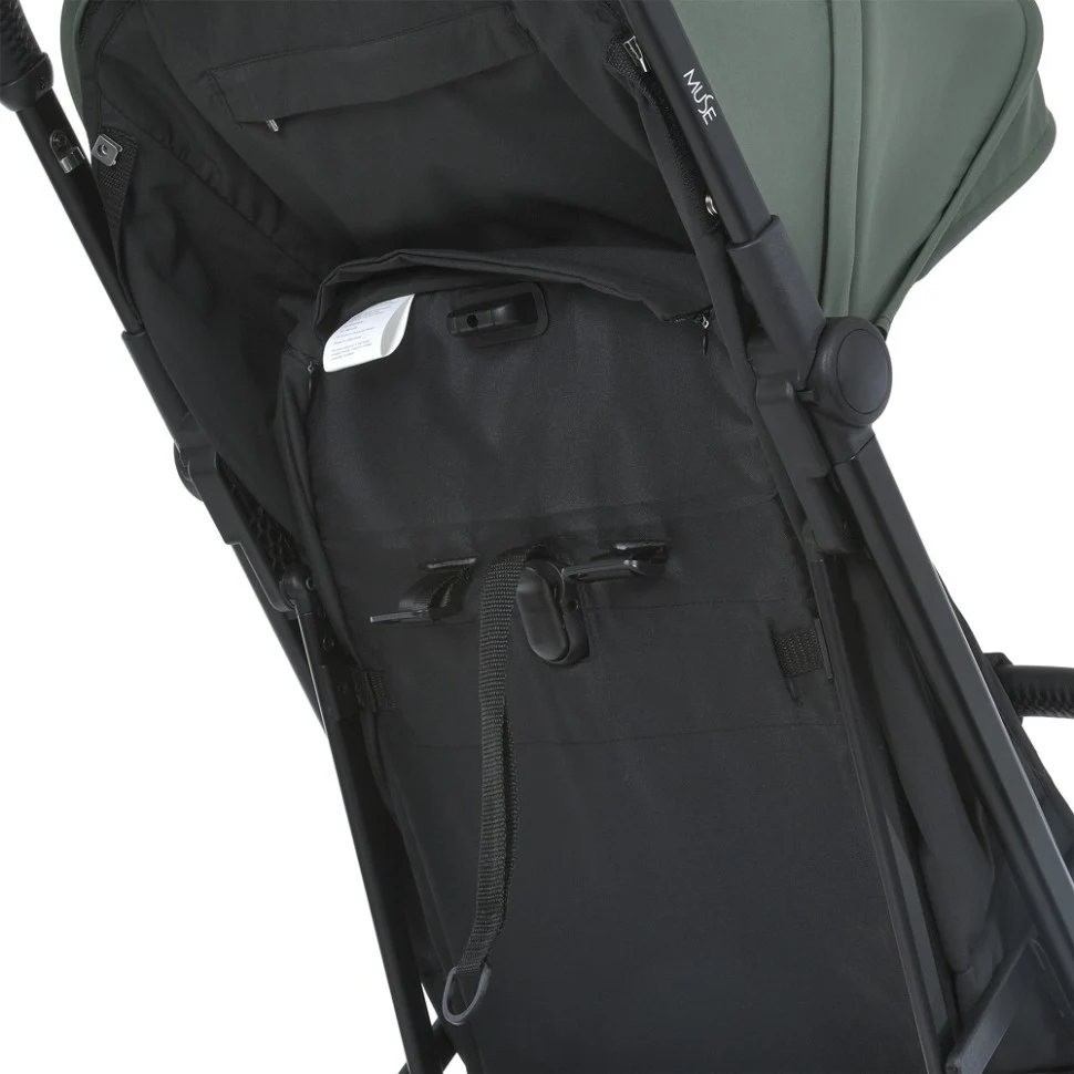 Прогулянкова коляска MUSE ME 1118 автоскладна алюмінієва 46,5x37x68 см Khaki Green