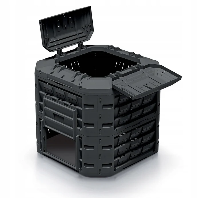 Компостер Prosperplast Compogreen Vario 650л-1250л пластик чорний