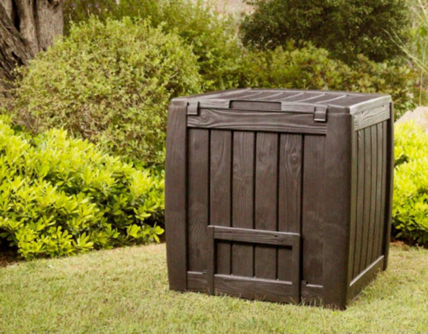 Компостер садовий Curver Eco Composter 340 л пластик коричневий з основою та вентиляцією
