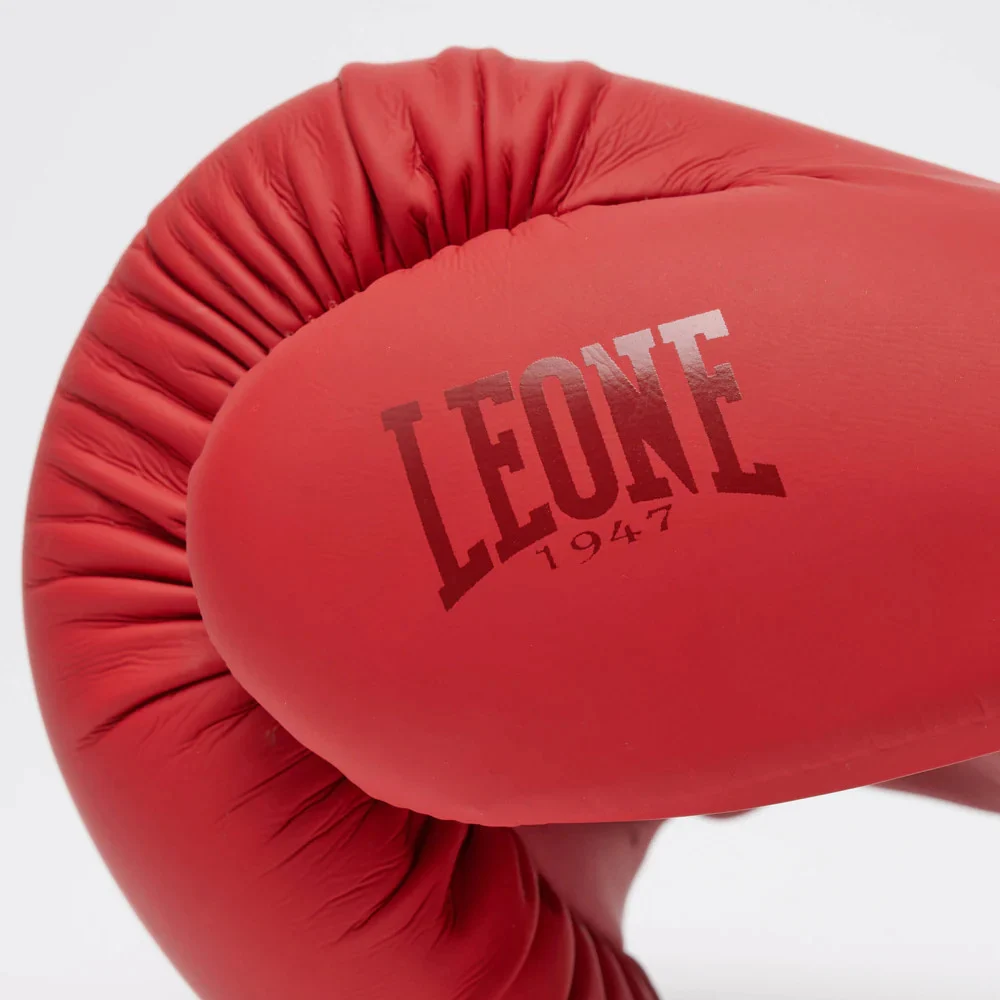 Боксерські рукавиці LEONE 1947 Tone X GN058 12 унцій натуральна шкіра червоні