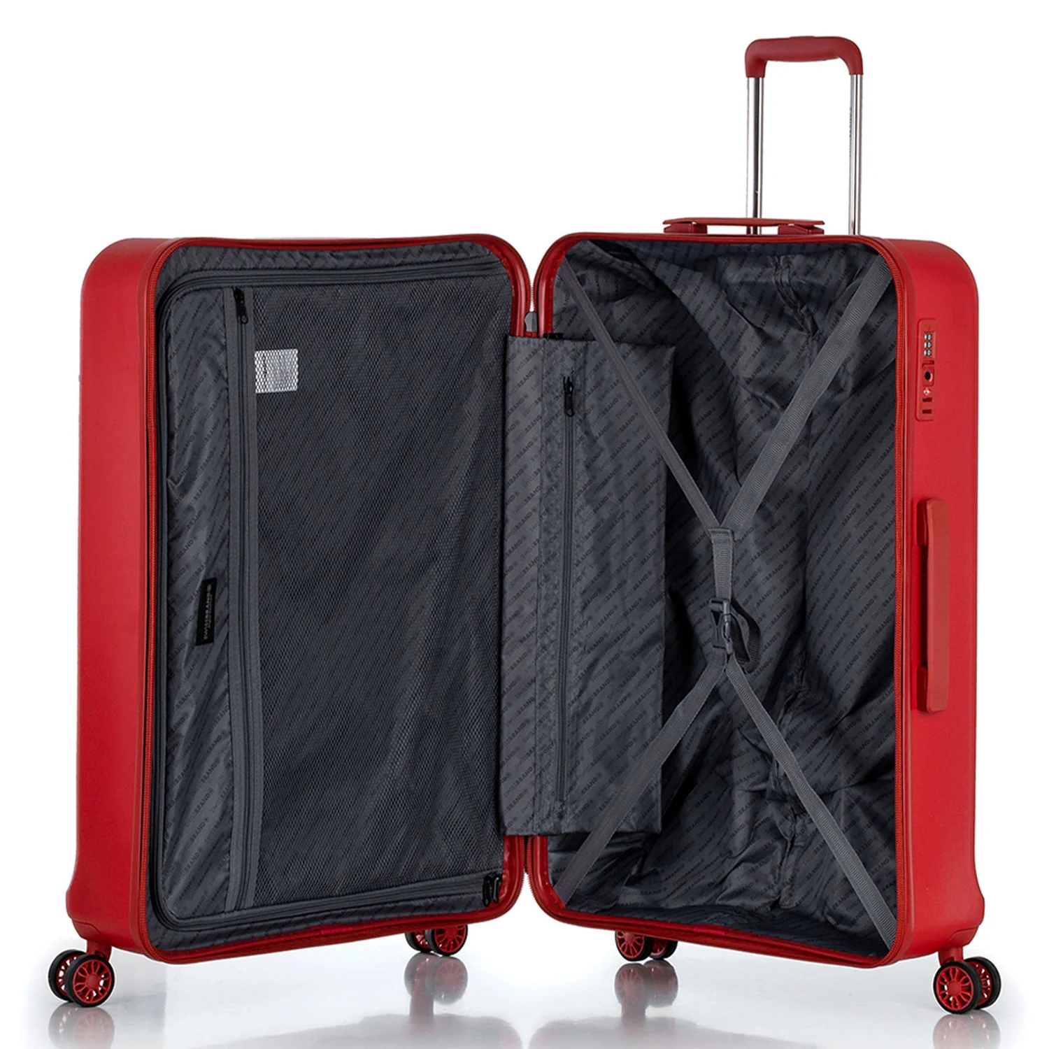 Чемодан Swissbrand London (M) 77 л Полікарбонат Червоний