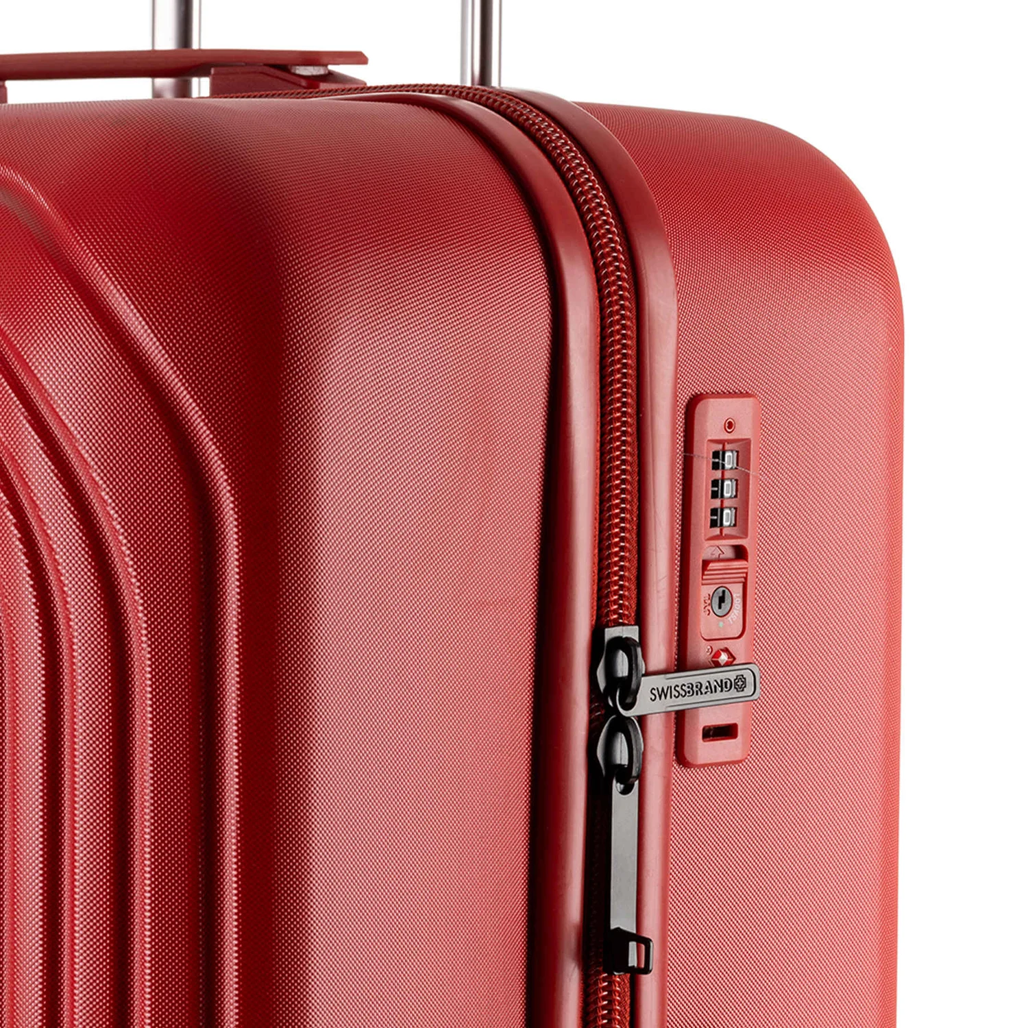 Чемодан Swissbrand London (M) 77 л Полікарбонат Червоний