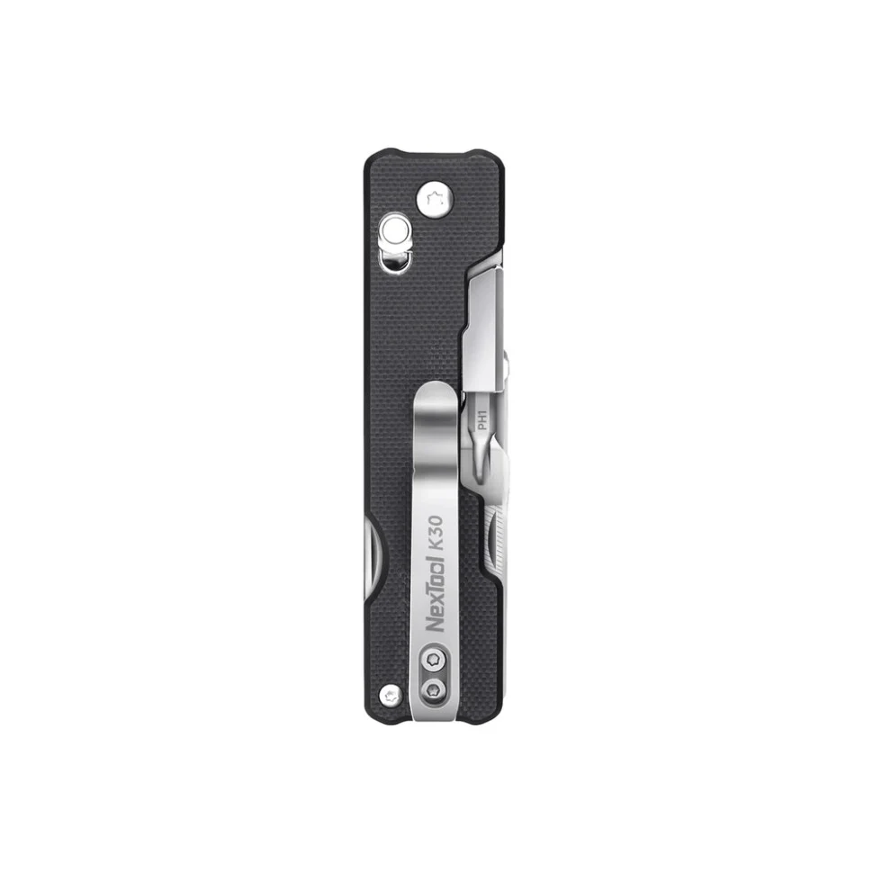 Ніж мультитул NexTool Knight K30 11 функцій сталь 14C28N чорний 160 мм