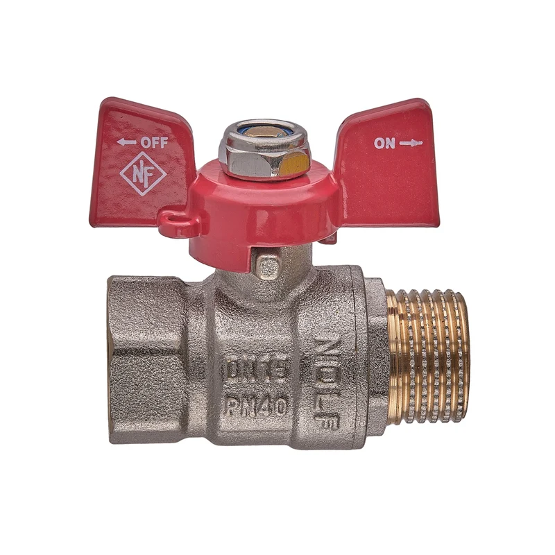 Кран кульовий Nolf classic NFC.721-06-1/2" червоний латунь 1/2" ГШМ