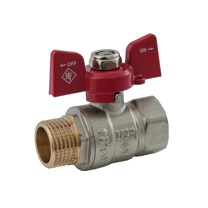 Кран кульовий Nolf classic NFC.721-06-1/2" червоний латунь 1/2" ГШМ
