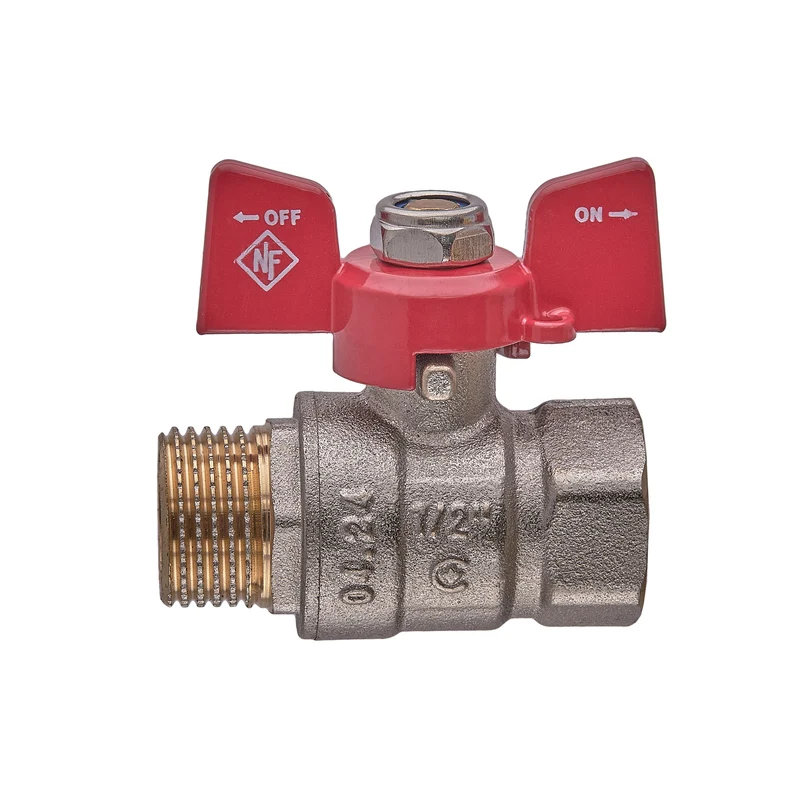 Кран кульовий Nolf classic NFC.721-06-1/2" червоний латунь 1/2" ГШМ