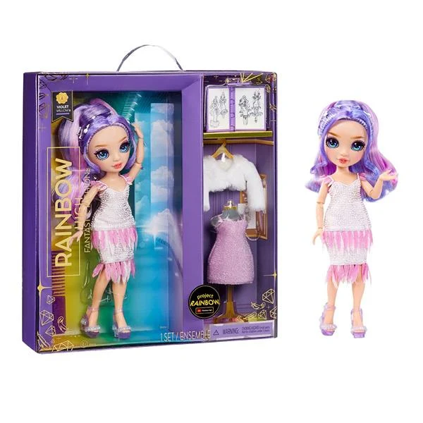 Лялька Rainbow High Fantastic Fashion Віолетта 28 см бузкова з аксесуарами