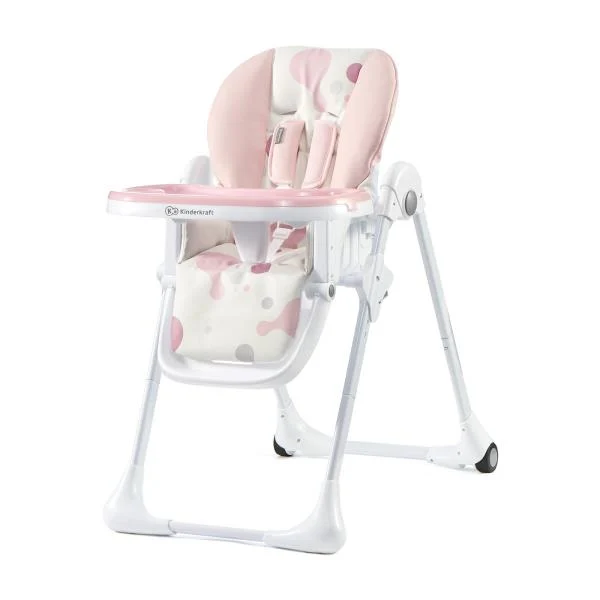 Стільчик для годування Kinderkraft Yummy 84,5х55,5х105 см поліпропілен рожевий