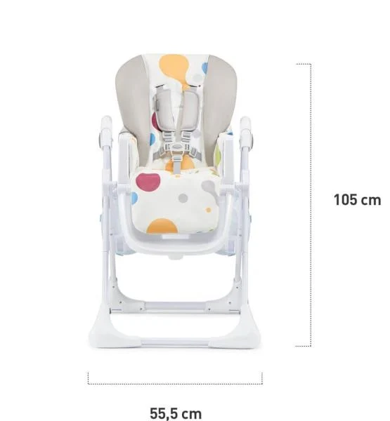 Стільчик для годування Kinderkraft Yummy 84,5х55,5х105 см поліпропілен рожевий