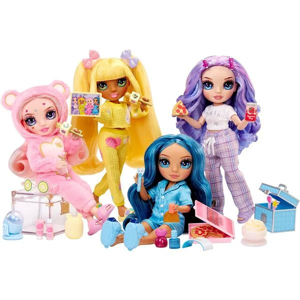 Лялька Rainbow High Junior High PJ Party 23 см пластикова рожева з аксесуарами