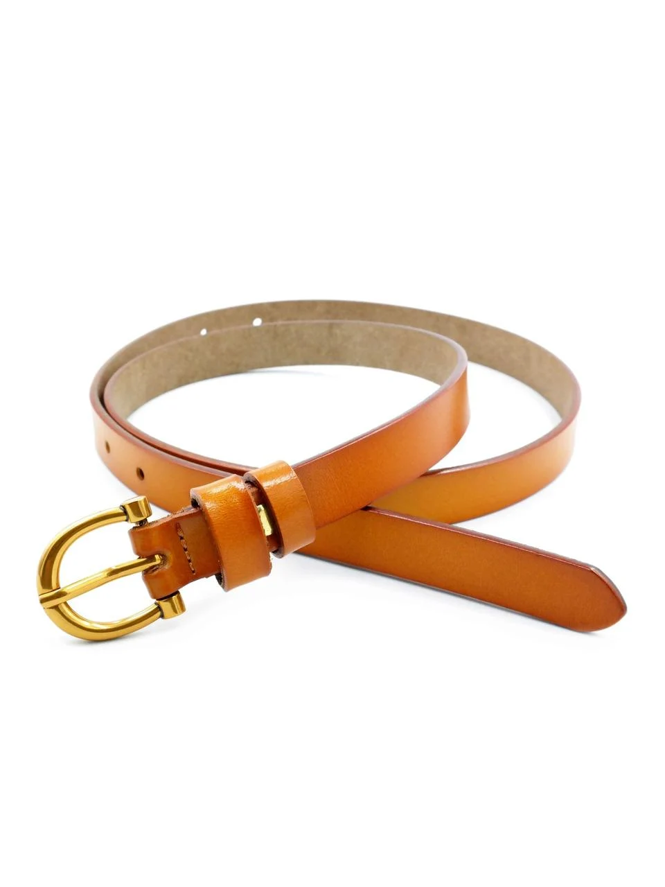 Жіночий шкіряний ремінь 1,8х110 см Рудий zhin-kit-18k-0071