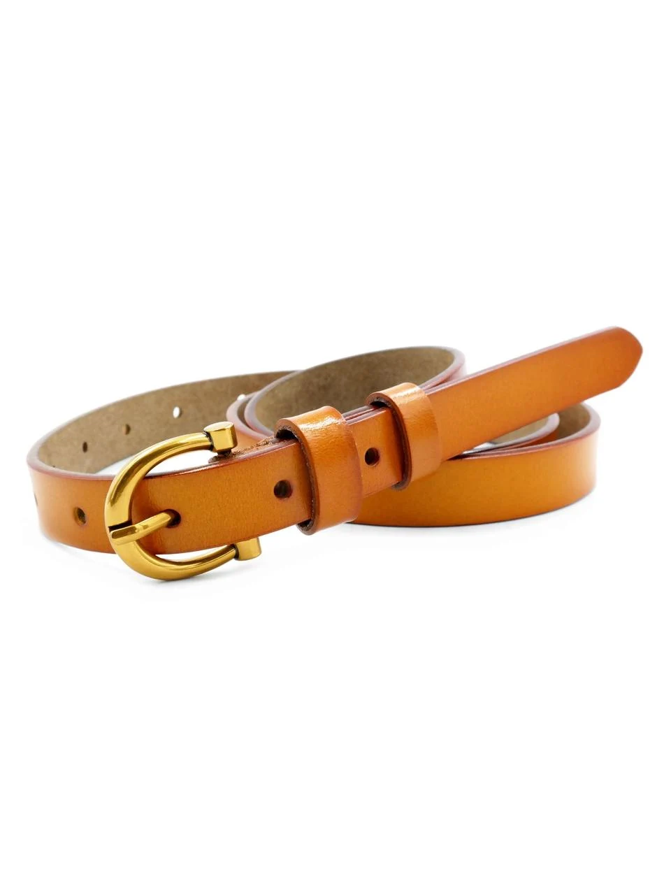 Жіночий шкіряний ремінь 1,8х110 см Рудий zhin-kit-18k-0071