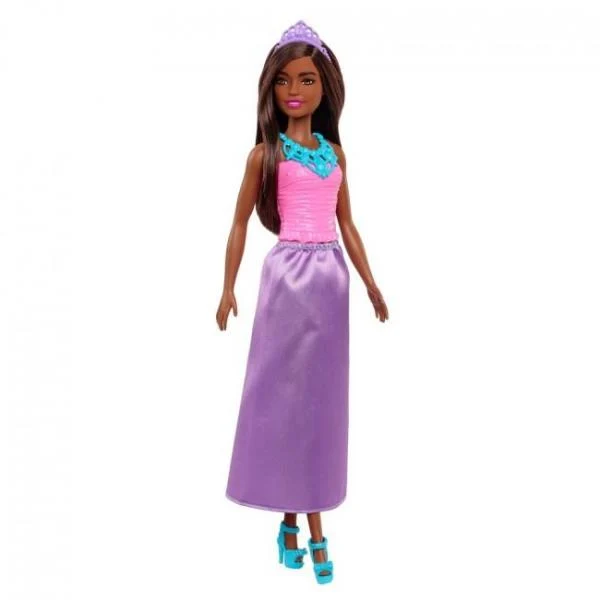 Лялька Barbie Дрімтопія принцеса 30 см пластикова темна шатенка у фіолетовій спідниці