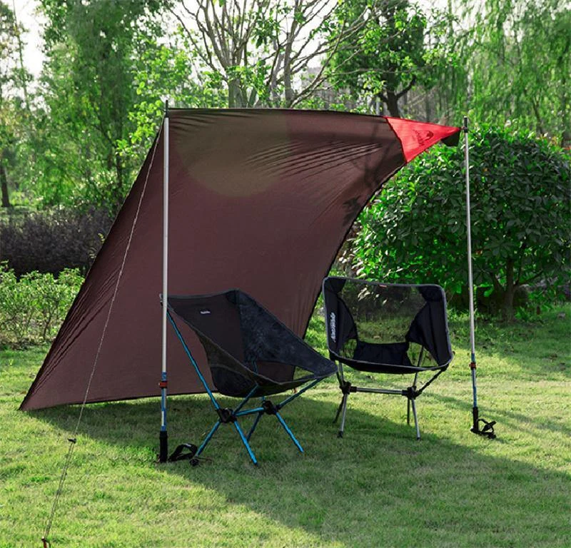 Килимок для пікніка водостійкий Naturehike NH17D050-B 200x145 см силіконова тканина чорний