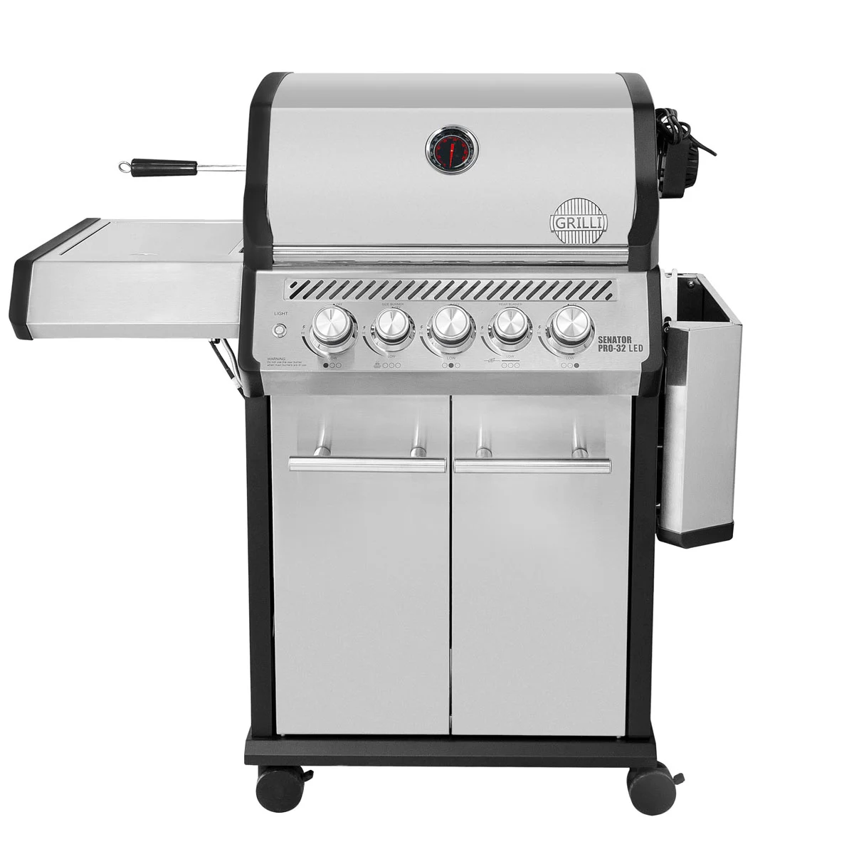 Газовий гриль Senator Pro-32 LED з системою Block Fire нержавіюча сталь 10,5 кВт