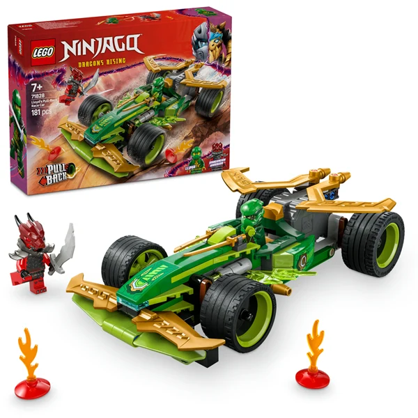 Конструктор LEGO NINJAGO Автомобіль для перегонів Лойда з інерційним двигуном 181 деталь Пластик Зелений