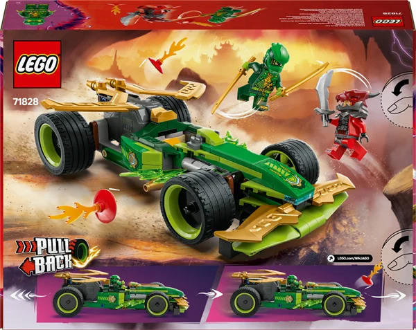 Конструктор LEGO NINJAGO Автомобіль для перегонів Лойда з інерційним двигуном 181 деталь Пластик Зелений