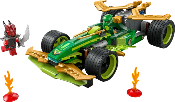 Конструктор LEGO NINJAGO Автомобіль для перегонів Лойда з інерційним двигуном 181 деталь Пластик Зелений