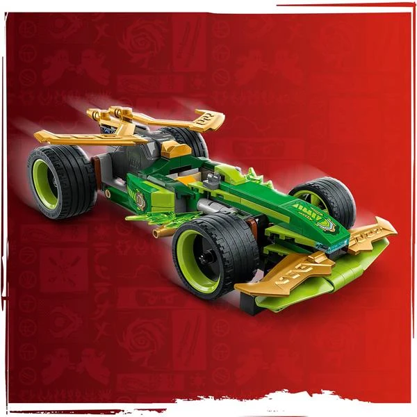 Конструктор LEGO NINJAGO Автомобіль для перегонів Лойда з інерційним двигуном 181 деталь Пластик Зелений