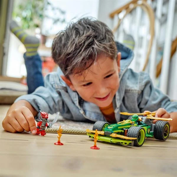 Конструктор LEGO NINJAGO Автомобіль для перегонів Лойда з інерційним двигуном 181 деталь Пластик Зелений