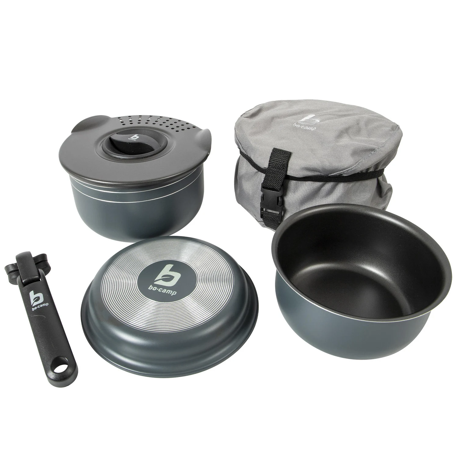 Набір посуду для туризму Bo-Camp Trekking 5 Pieces 1.7 л алюміній Anthracite