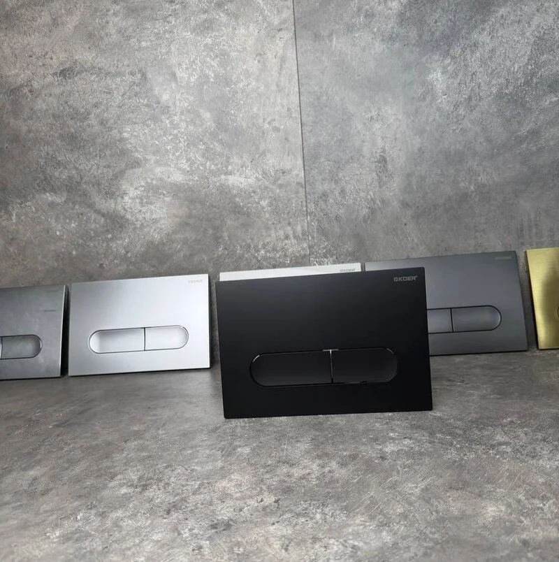 Панель змиву Koer KT-0608-05 240x160x10 мм пластикова чорна матова