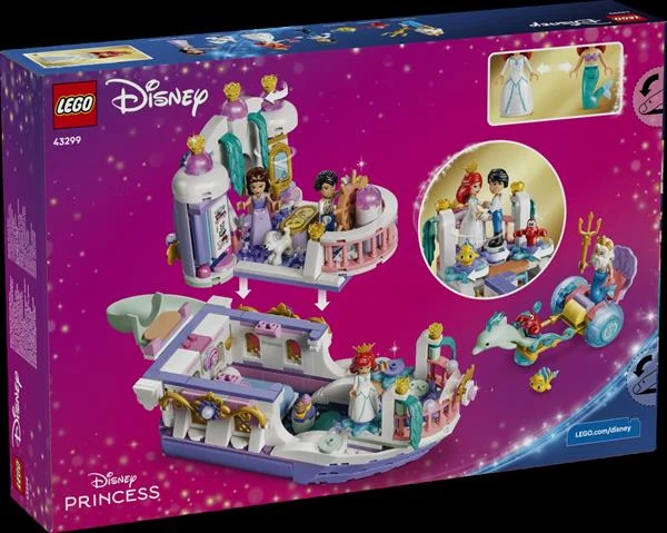 Конструктор LEGO Disney Принцеса Королівський весільний човен 519 деталей пластик різнобарвний