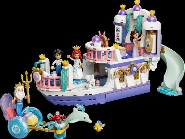 Конструктор LEGO Disney Принцеса Королівський весільний човен 519 деталей пластик різнобарвний