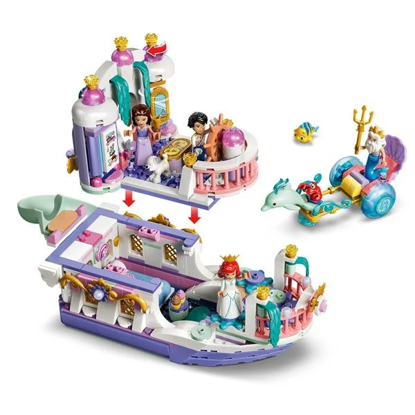 Конструктор LEGO Disney Принцеса Королівський весільний човен 519 деталей пластик різнобарвний