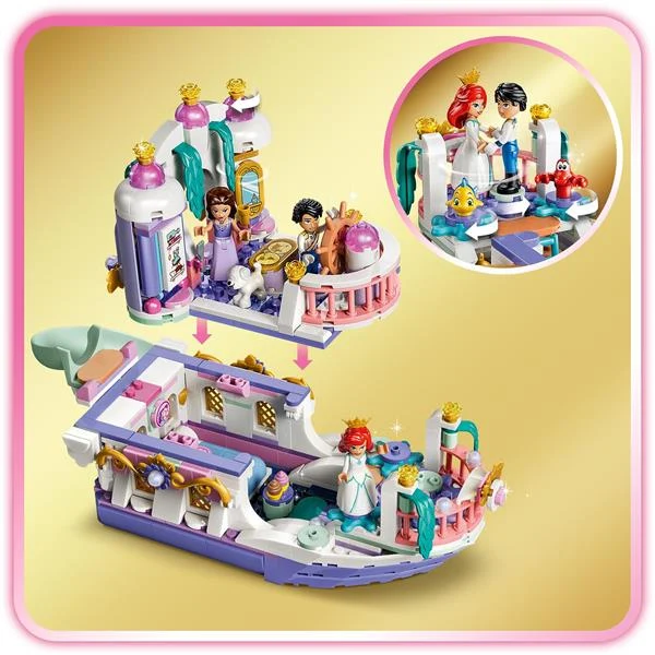 Конструктор LEGO Disney Принцеса Королівський весільний човен 519 деталей пластик різнобарвний
