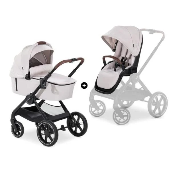 Універсальна коляска 2 в 1 Hauck Walk N Care бежевий 98x60x107 см алюміній
