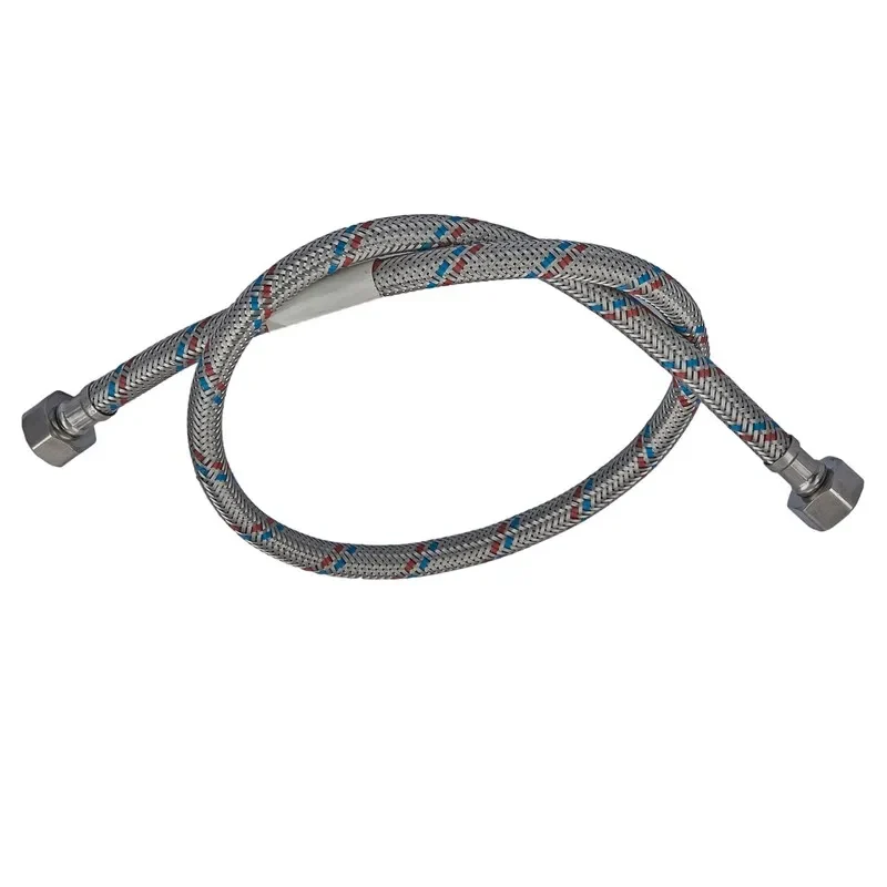 Гнучкий шланг 1/2'' гайка 1/2'' 150 см нержавіюча сталь сірий