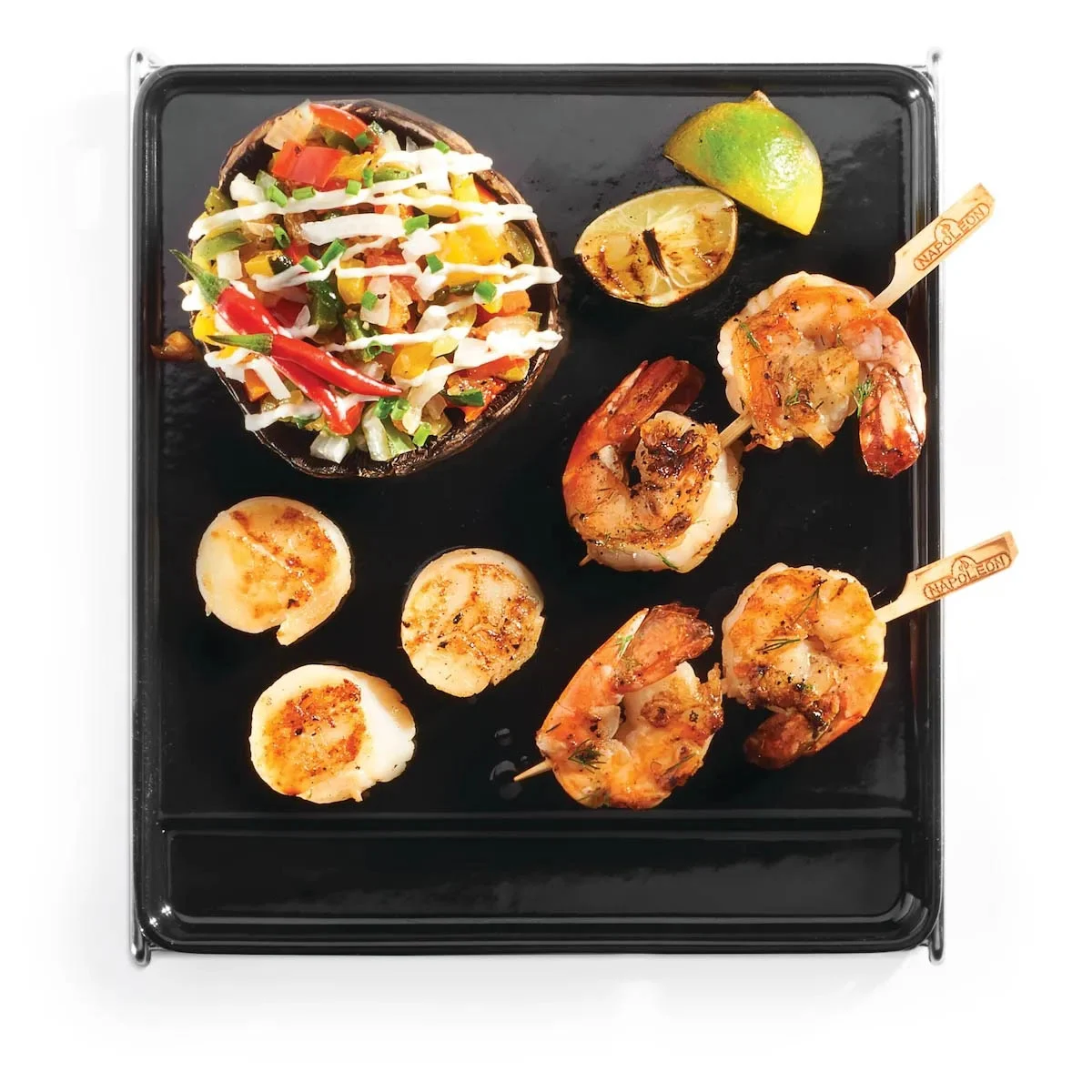 Чавунна планча Sizzle Zone 22,9х26,9 см з порцеляновою емаллю